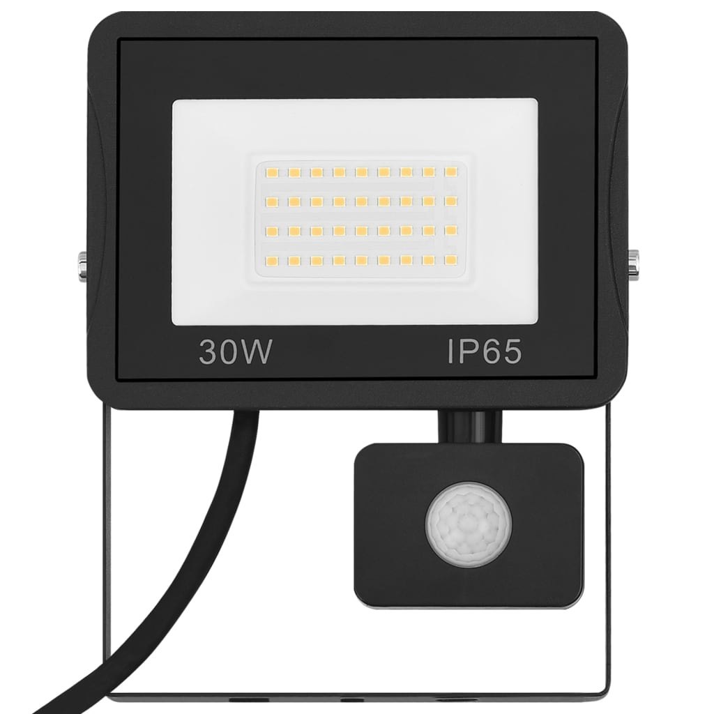Reflektor LED z czujnikiem, 30 W, ciepłe białe światło Lumarko!