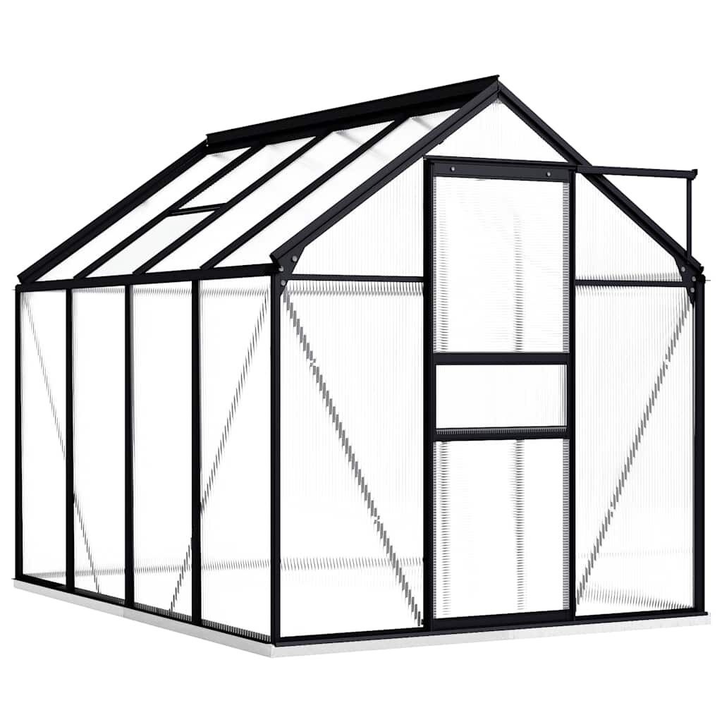 Szklarnia z ramą podstawy, antracytowa, aluminiowa, 4,75 m² Lumarko! Lumarko!
