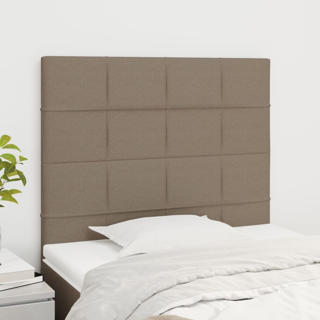 Zagłówki do łóżka, 2 szt., taupe, 80x5x78/88 cm, tkanina Lumarko!