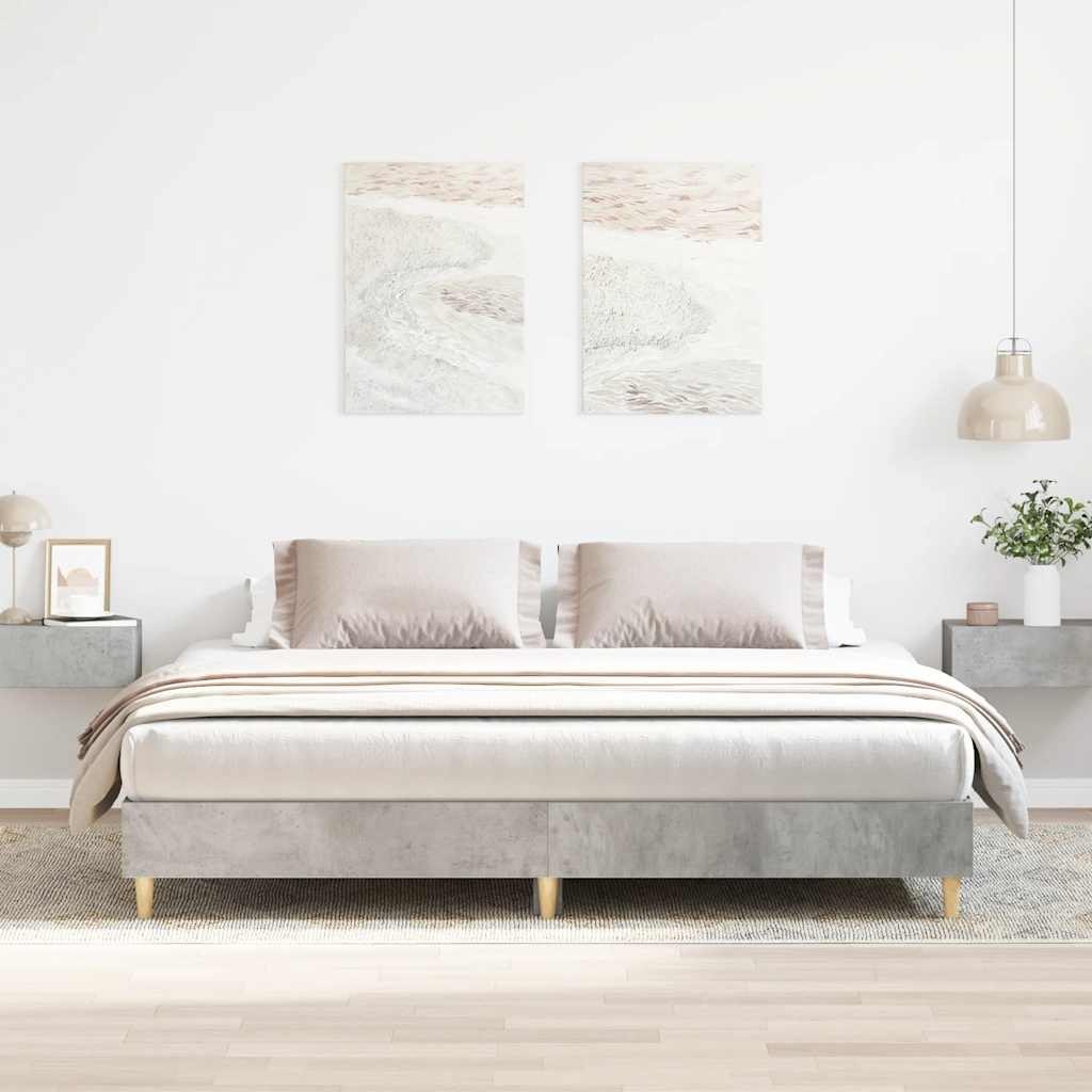 Rama łóżka bez materaca Betonowa szarość 160x200cm Lumarko!