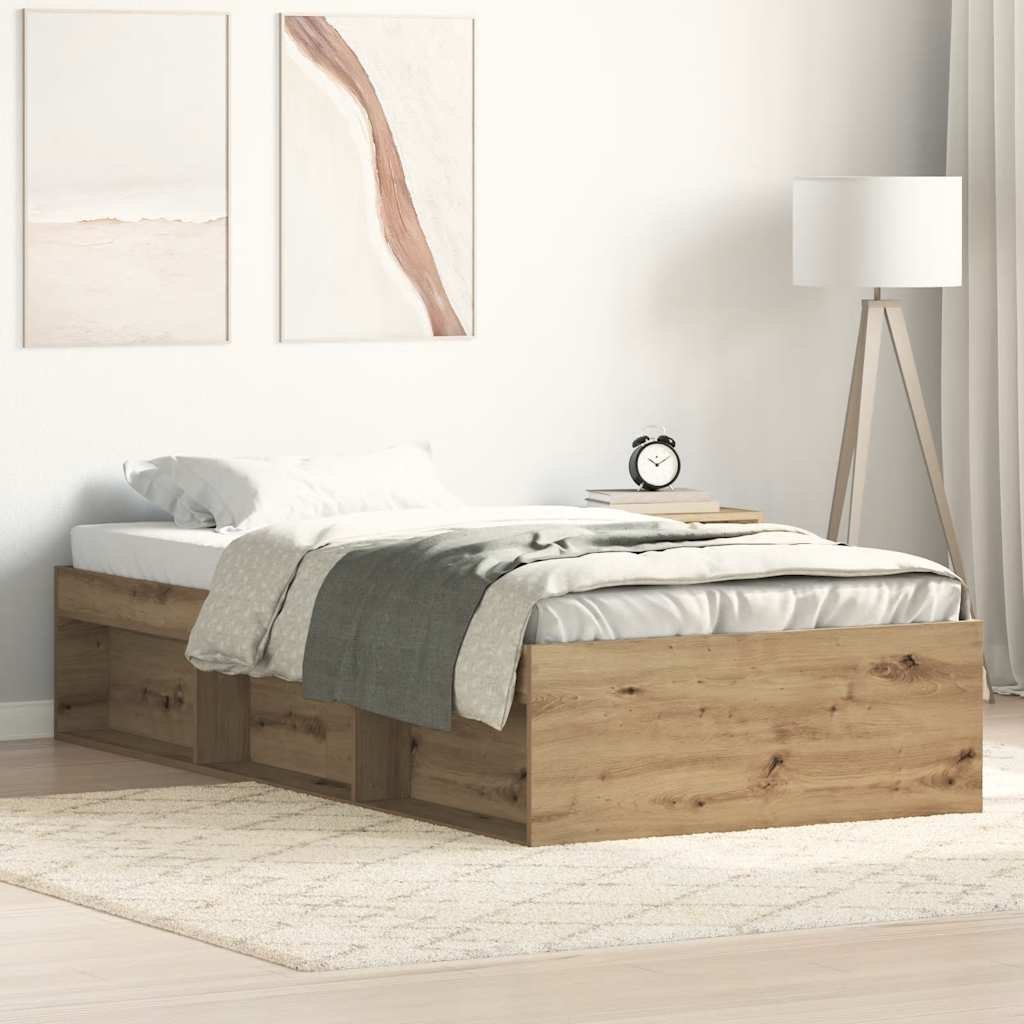 Rama łóżka bez materaca Artisan Oak 100x200cm Drewno klejone Lumarko!