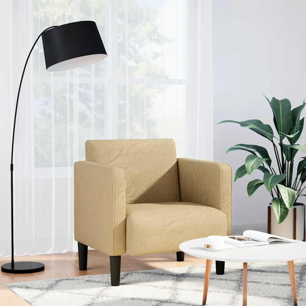 Sofa Fotel z Podłokietnikami Jasnozielony Szary 54 cm Lumarko!