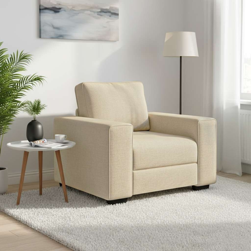 Sofa Fotel Kremowy 60 cm Tkanina Lumarko!