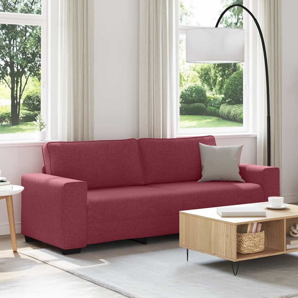 Sofa 3-osobowa, winna czerwień, 180 cm, tkaniną Lumarko!