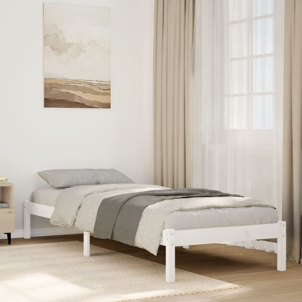 Dłuższe łóżko bez materaca, 100x220 cm, lite drewno sosnowe Lumarko!