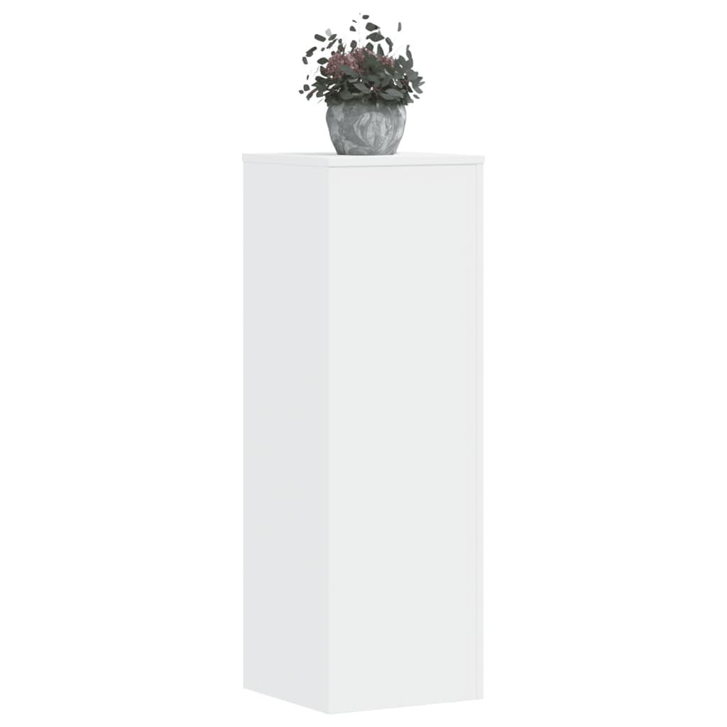 Stojak na rośliny 2 szt. Biały 33 x 33 x 100 cm