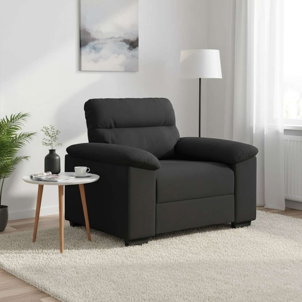 Sofa Fotel Czarny 60 cm Tkanina Lumarko!