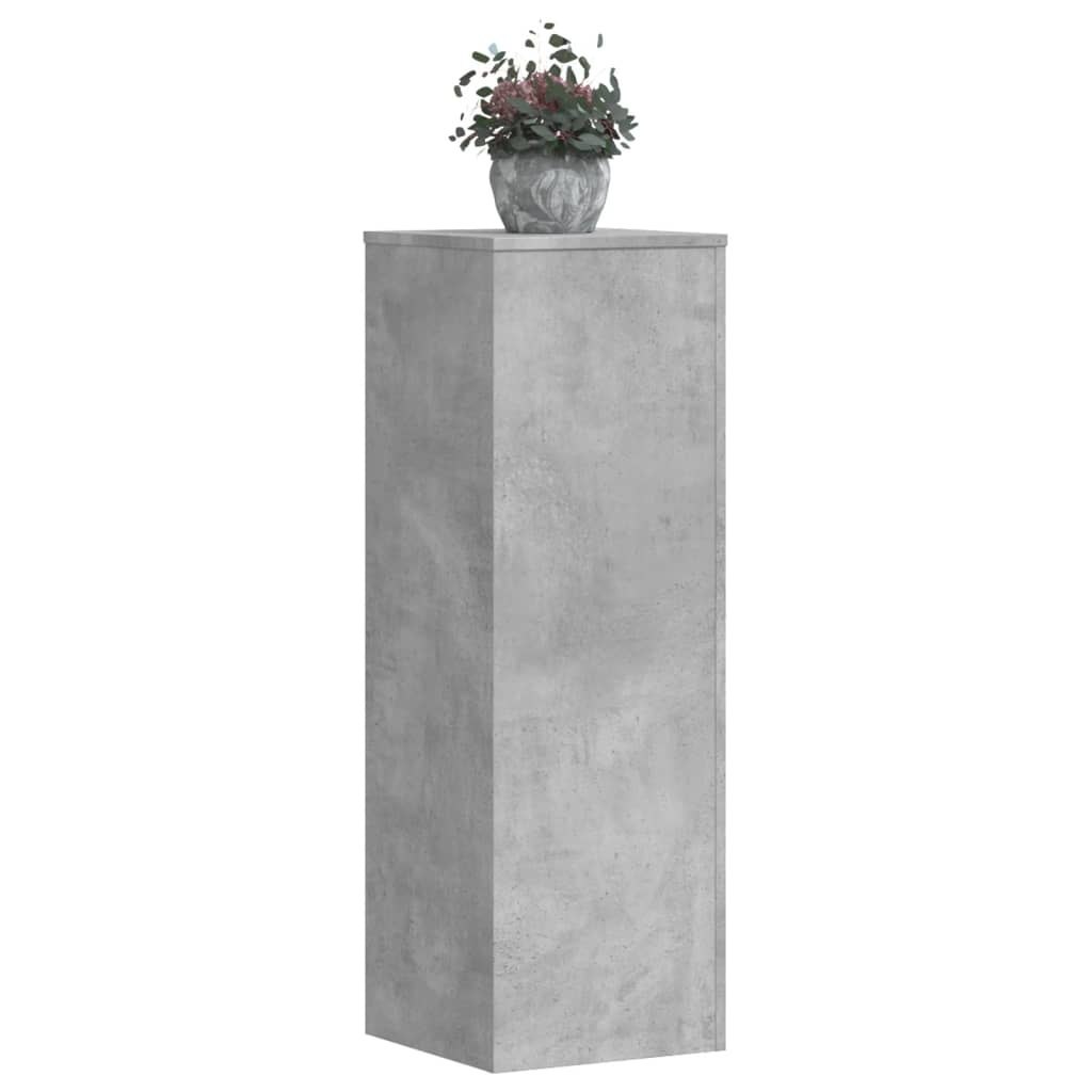 Stojak na rośliny 2 szt. Betonowy szary 33 x 33 x 100 cm