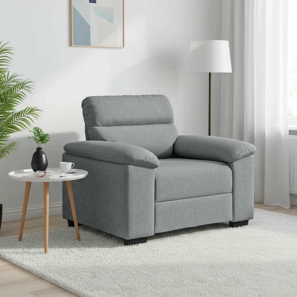 Sofa Fotel Jasnoszary 60 cm Tkanina Lumarko!