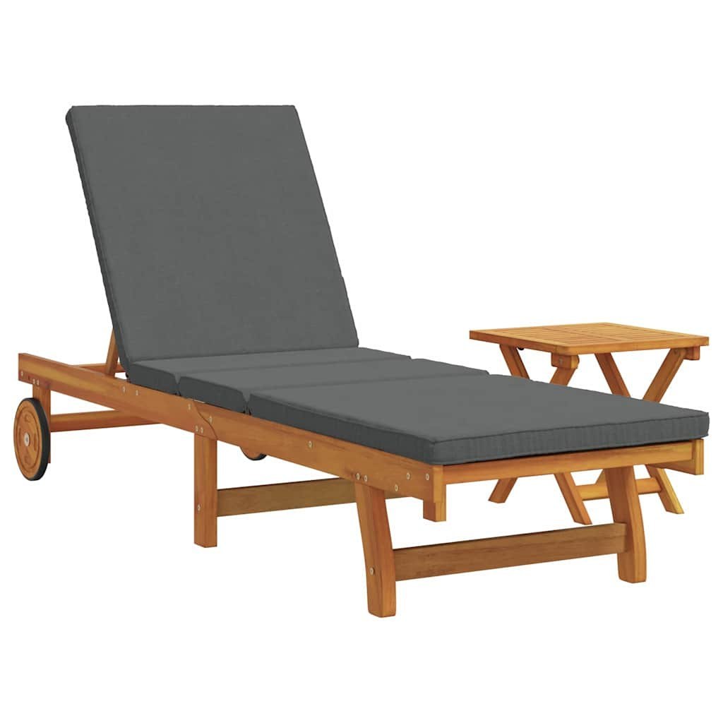 Leżak 1-osoba 2 pcs Brązowy 40 x 40 x 40cm Lite drewno akacjowe Lumarko!