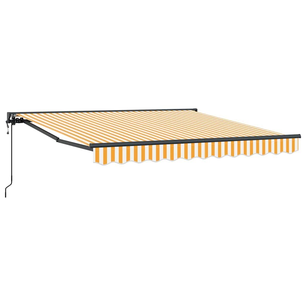 Markiza zwijana Żółty i Biały 300x250 cm tkanina Lumarko!