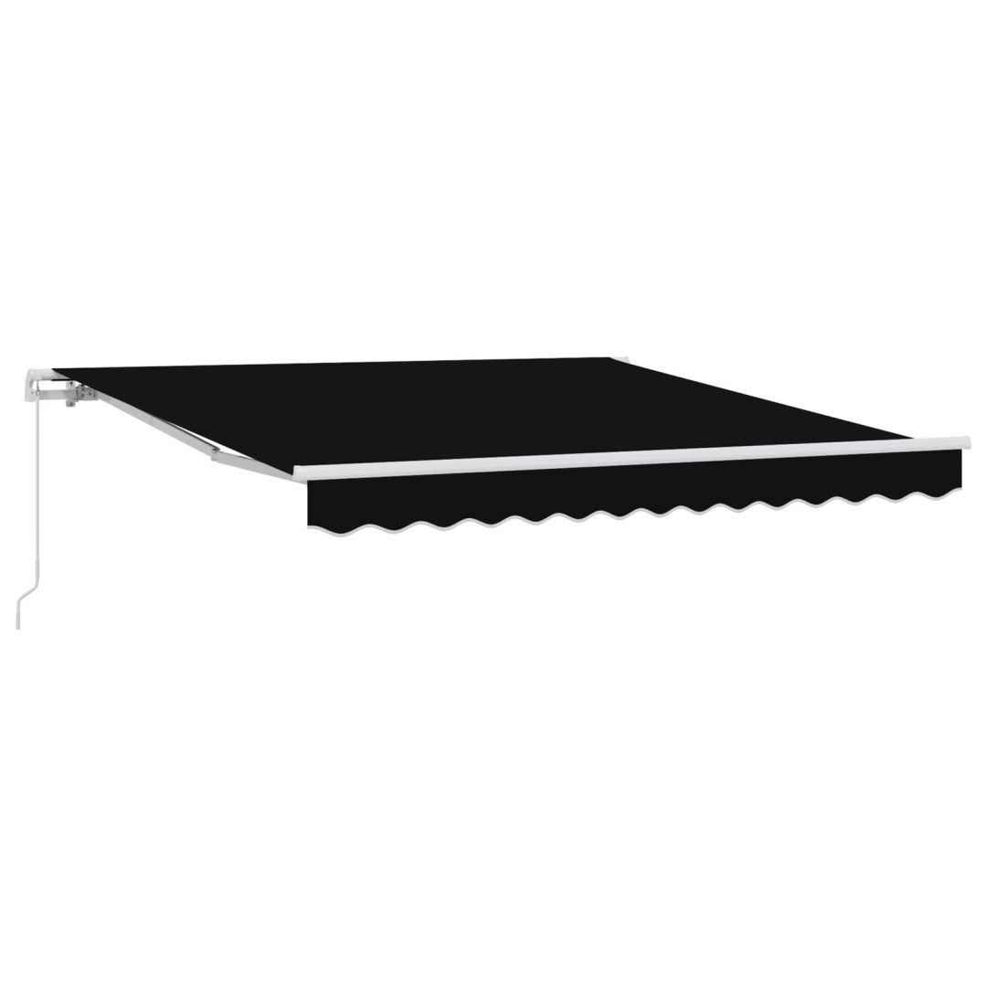 Ręczna Markiza Rozkładana czarna 300x250 cm Lumarko!