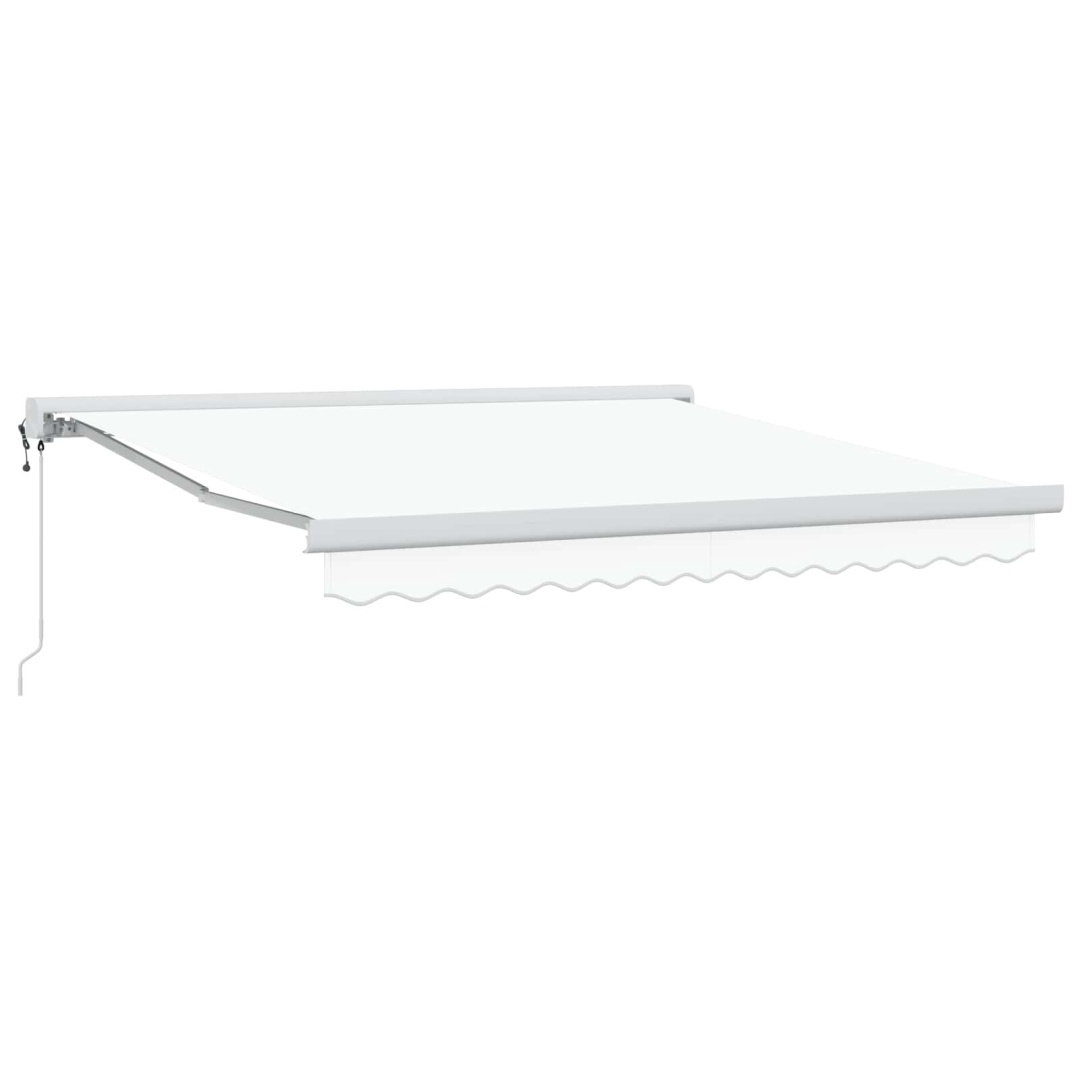 Markiza zwijana Biały 300 x 250 cm Tkanina, metal Lumarko!