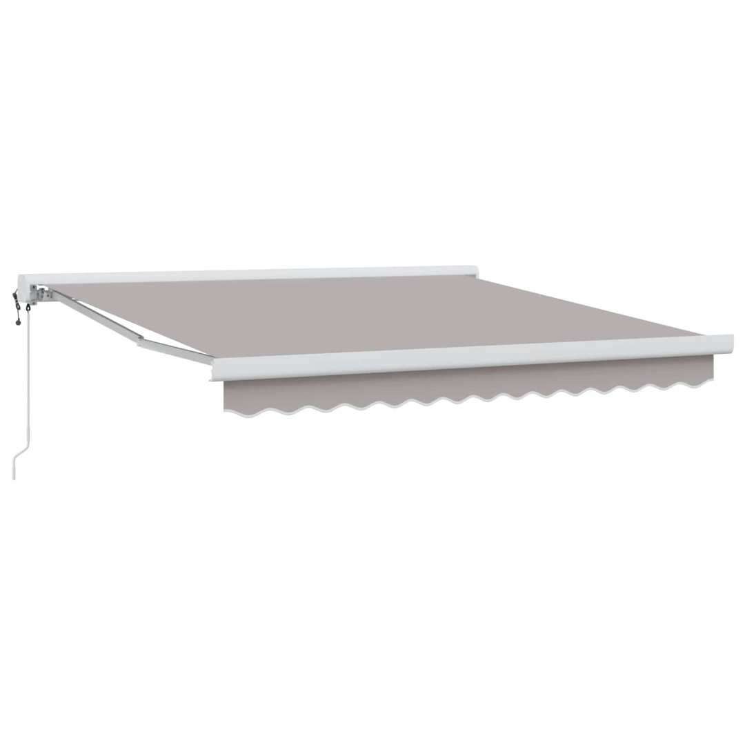 Markiza zwijana Jasnoszary 300 x 250 cm Tkanina, metal Lumarko!
