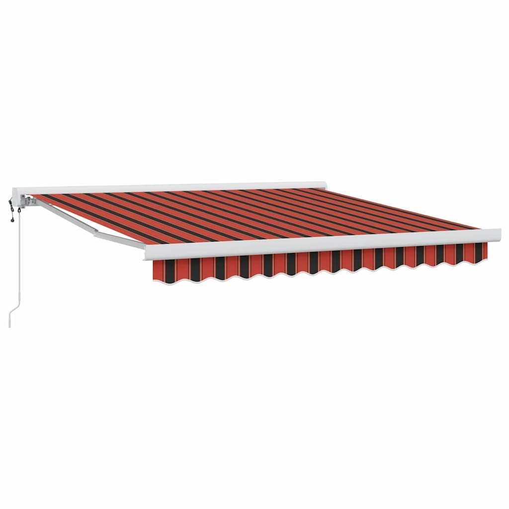 Markiza zwijana pomarańczowy i brązowy 350 x 250 cm Lumarko!
