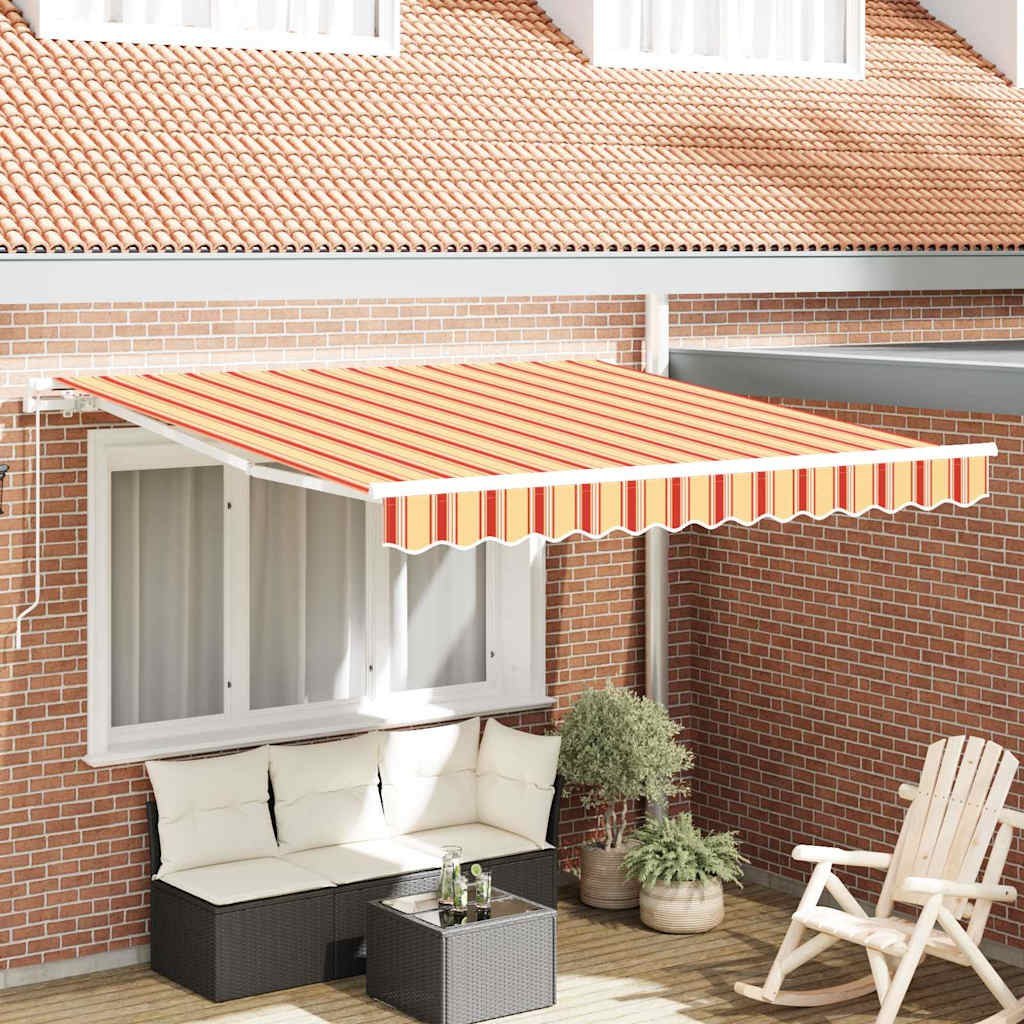 Ręczna Markiza Żółta i Pomarańczowa 350x250 cm Lumarko!