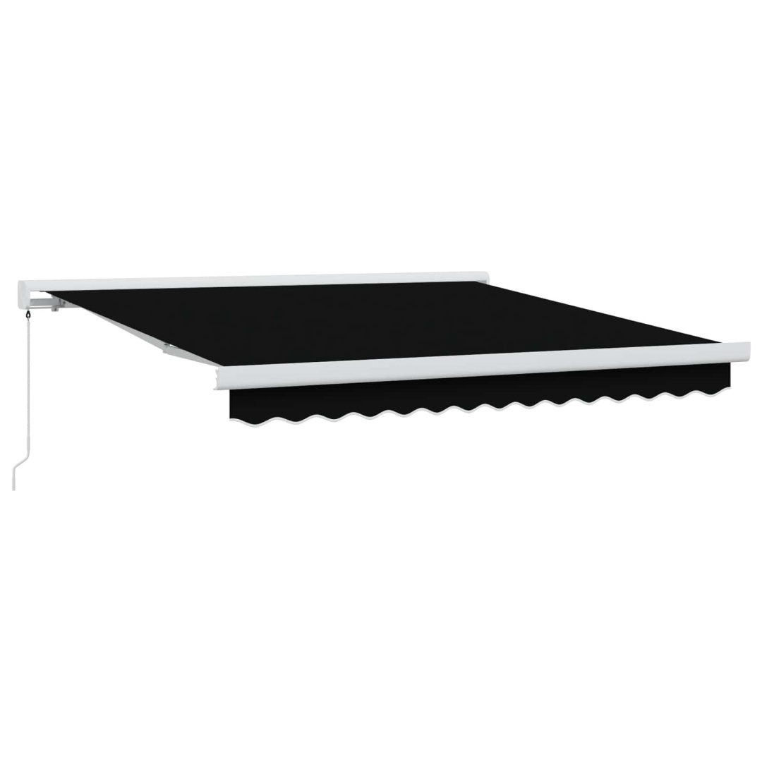 Markiza zwijana Czarny 350 x 250 cm Tkanina, metal Lumarko!