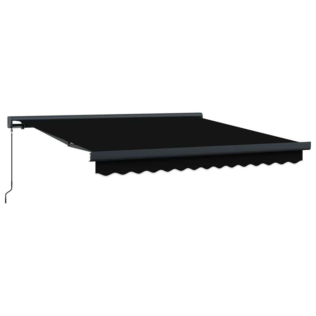 Manualna Markiza Retrakcyjna Czarna 350x250 cm Lumarko!