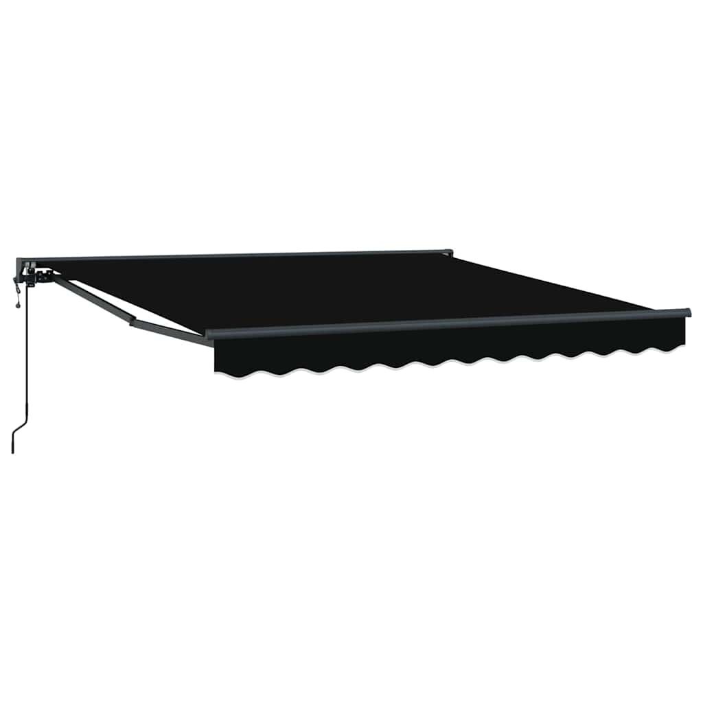 Markiza zwijana Czarny 350x250 cm tkanina Lumarko!