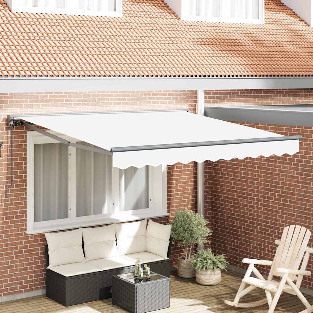 Markiza zwijana Biały 350x250 cm tkanina Lumarko!
