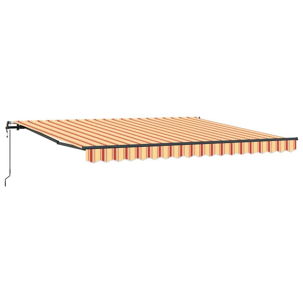 Markiza zwijana żółty i pomarańczowy 400 × 350 cm tkanina Lumarko!
