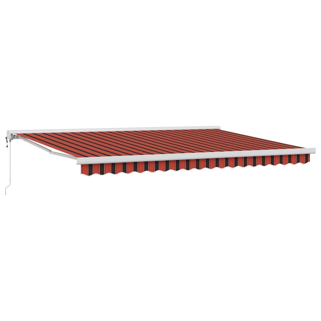 Markiza zwijana pomarańczowy i brązowy 450 × 300 cm Lumarko!