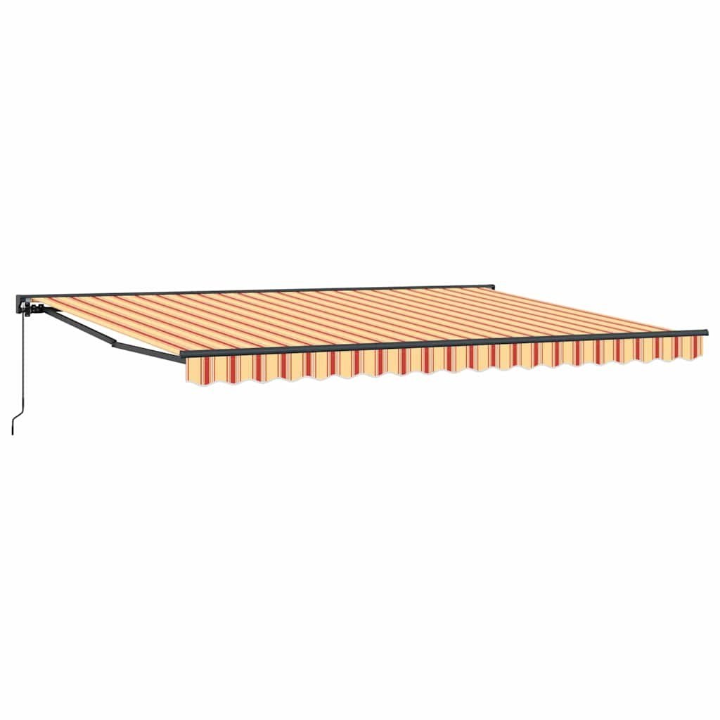 Markiza zwijana Żółty i pomarańczowy 450x300 cm tkanina Lumarko!