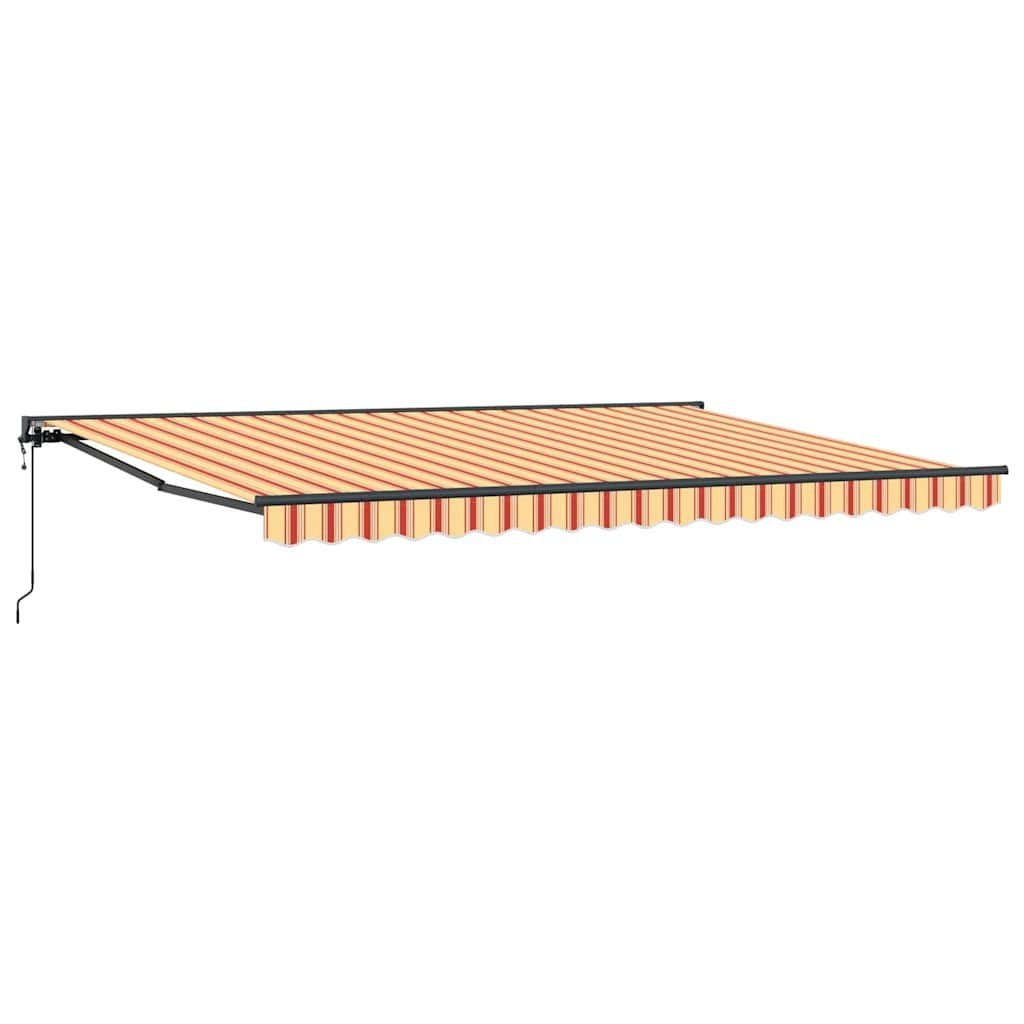 Markiza zwijana Żółty i pomarańczowy 450x300 cm tkanina Lumarko!