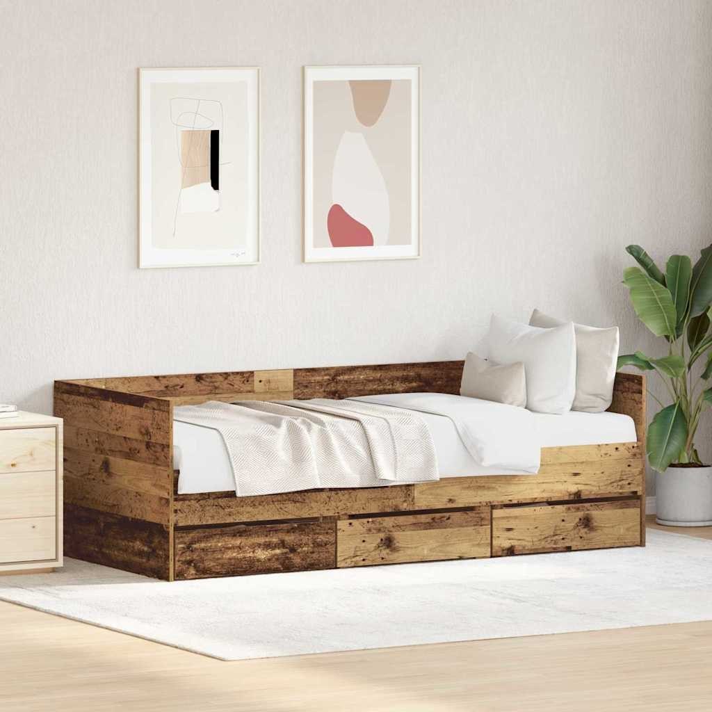 Daybed Stare drewno Drewno inżynieryjne 90 x 190 cm Solidny Lumarko!