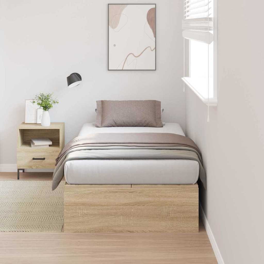 Łóżko z pojemnikiem Sonoma Oak 90x190 cm Lumarko!