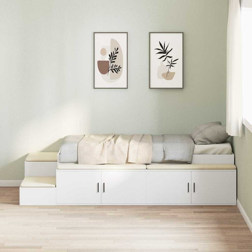 Ramka Łóżka Biała 75x190 cm Lumarko!