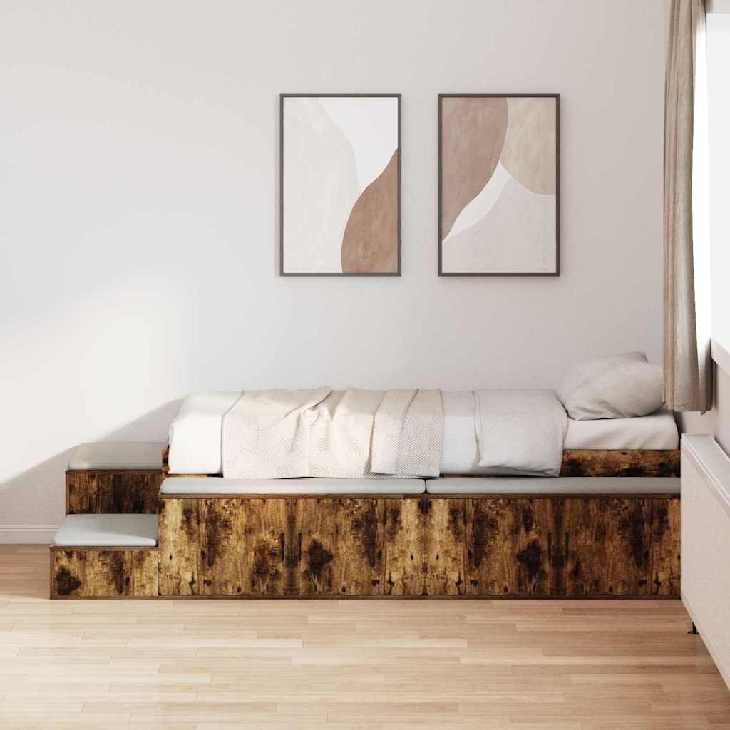Łóżko z magazynem Smoked Oak 75x190 cm Lumarko!