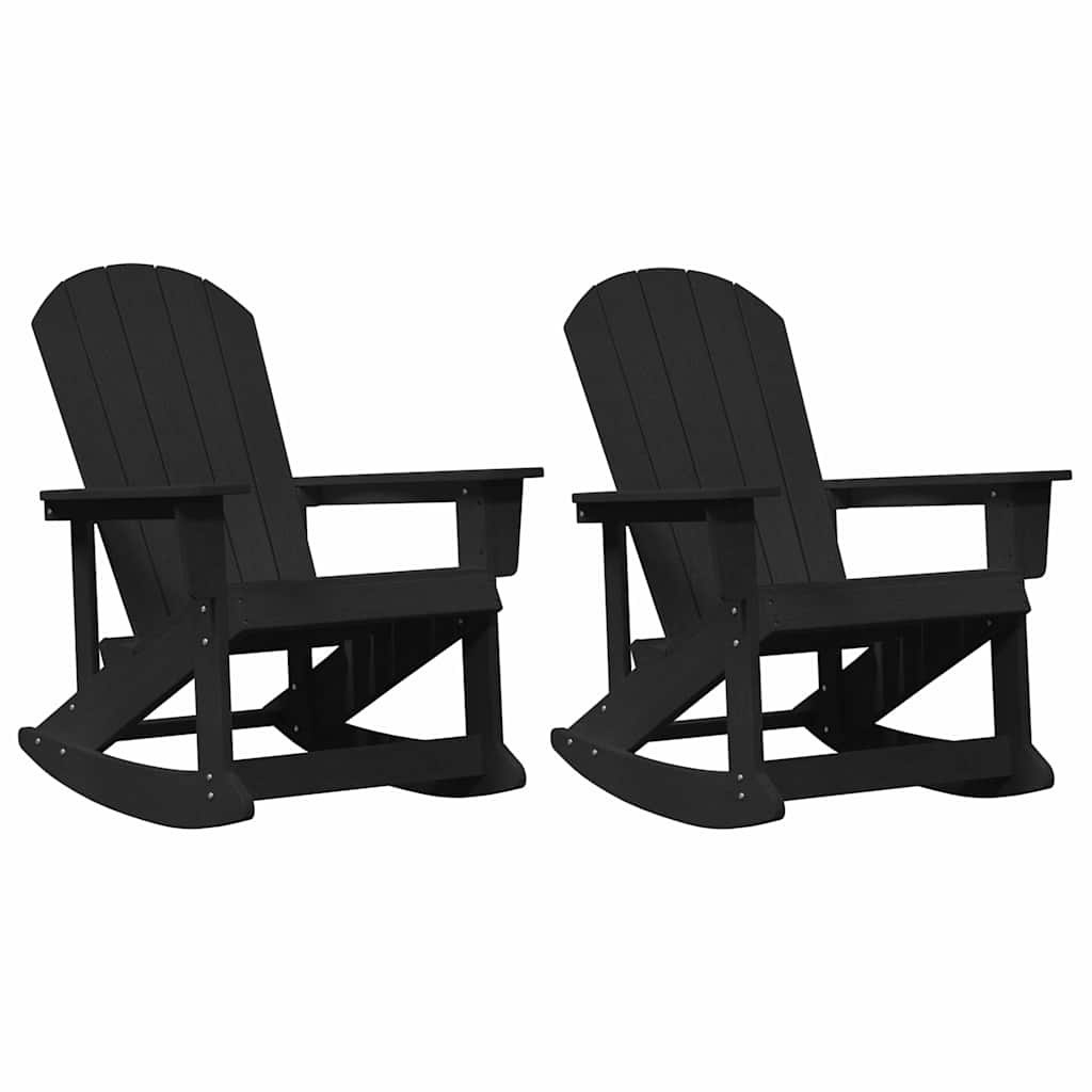 Fotele bujane Adirondack 2 pcs Czarny HDPE Lumarko!