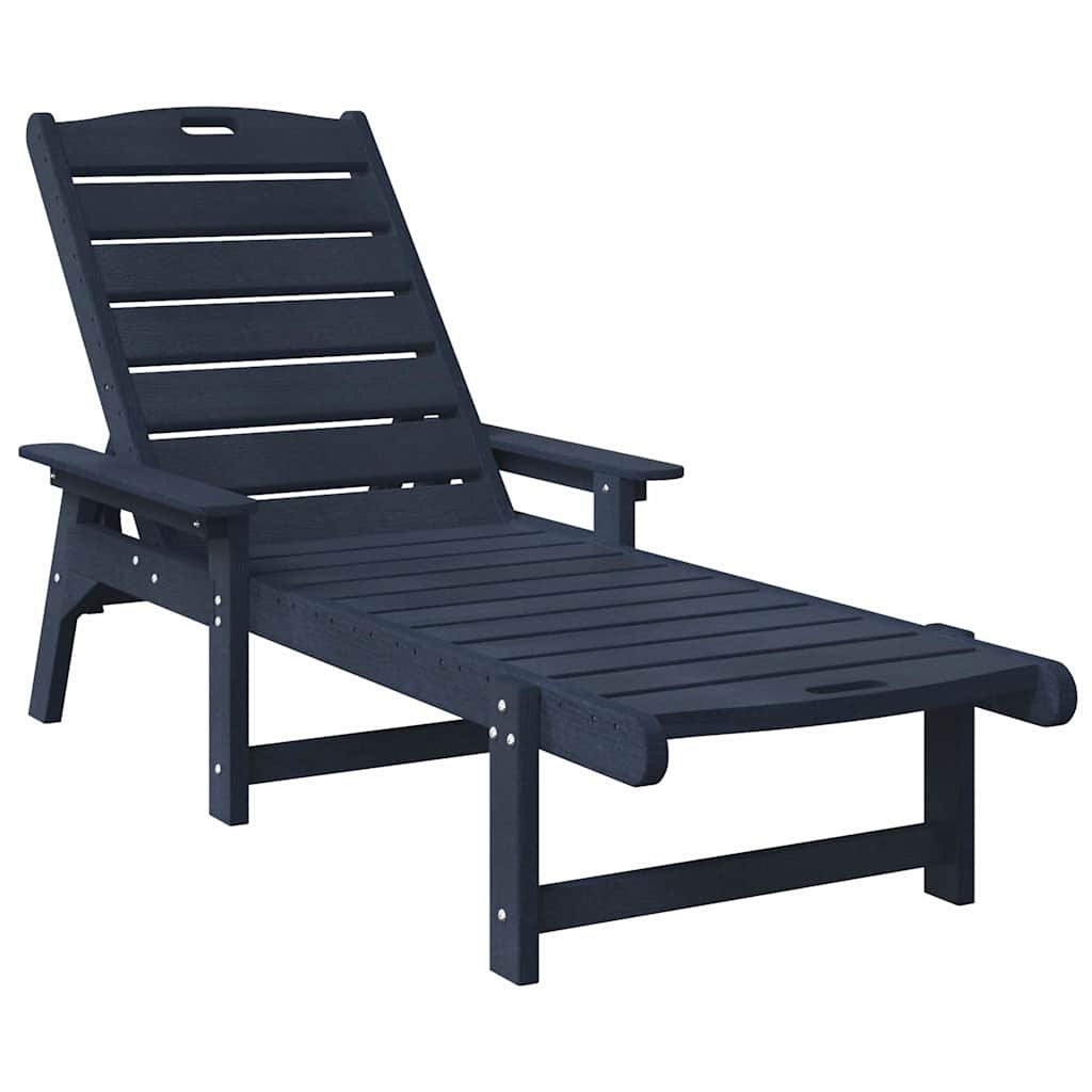 Leżaki 2 szt. Granatowy 162 x 53 x 98.5 cm HDPE Lumarko!