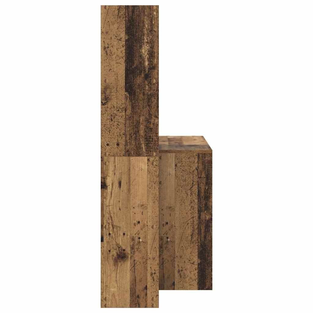 Biurko Stare drewno 138.5 x 55 x 143 cm Materiał drewnopochodny Lumarko!