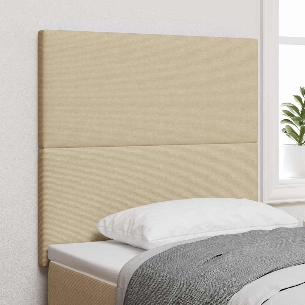 Wezgłowie Prosty design Jasnozielony Szary 90 cm Materiał sztruksowy Lumarko!