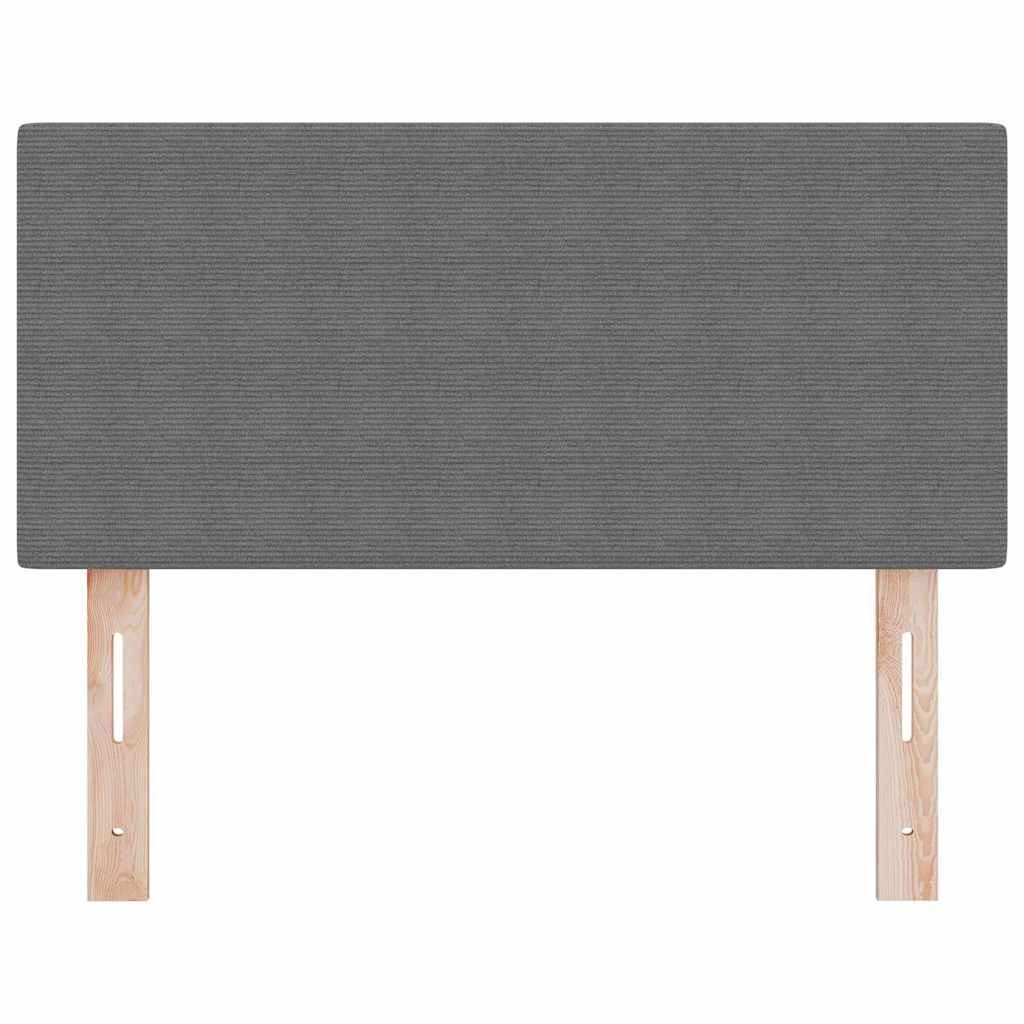 LED Głowa wezgłowia Prosta Szarości 80 cm Z materiału aksamitnego Lumarko!