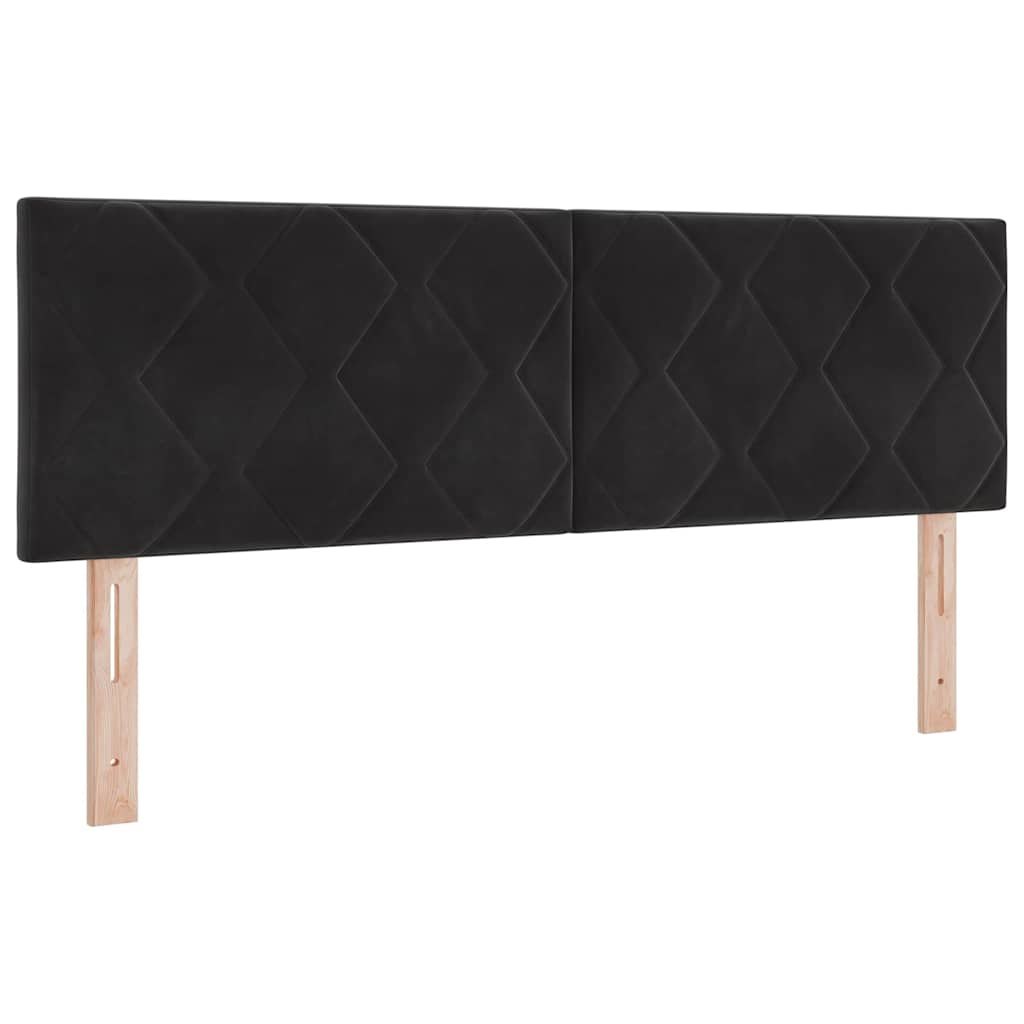 Czarne Wezgłowie LED Bloki Diamentowe 144 cm od Lumarko!