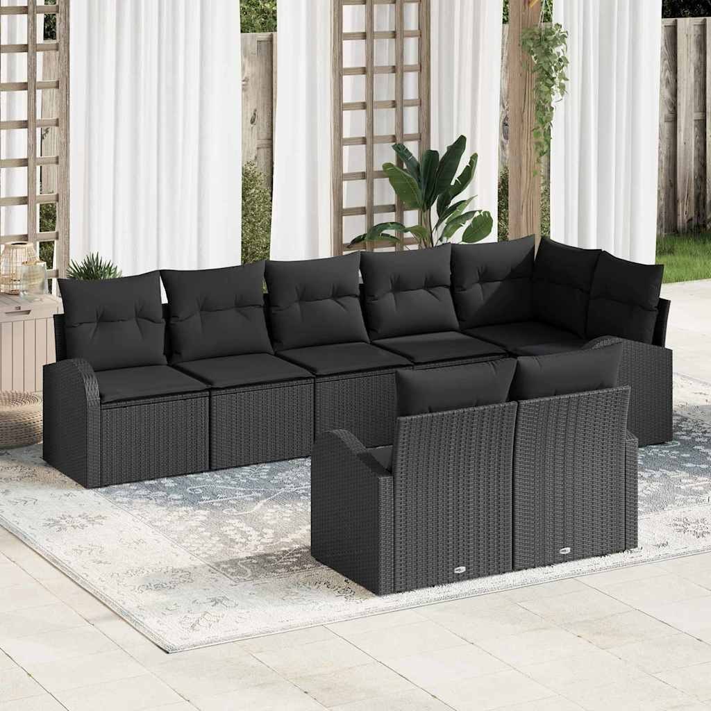 Zestaw Sof na Ogród 8 pcs 289 x 124 x 85 cm Polirattan Lumarko!