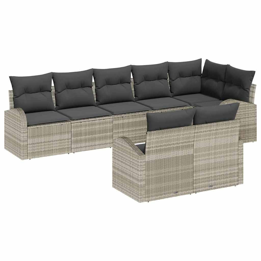 Zestaw Sof na Ogród 9 pcs 289 x 124 x 85 cm Polirattan Lumarko!