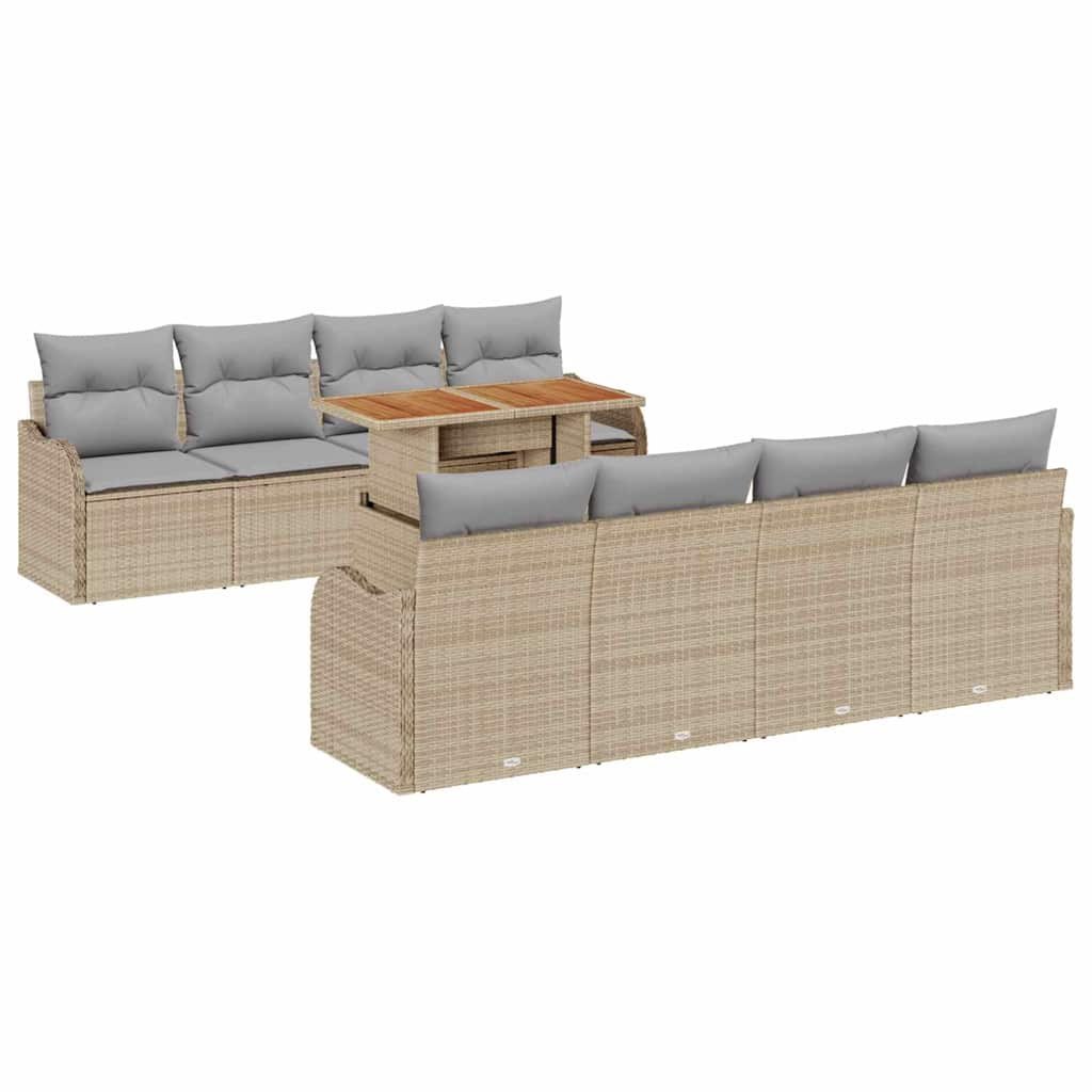 Zestaw Sof na Ogród 7 pcs beżowo-jasnoszary 100 x 55 x 73 cm Lumarko!