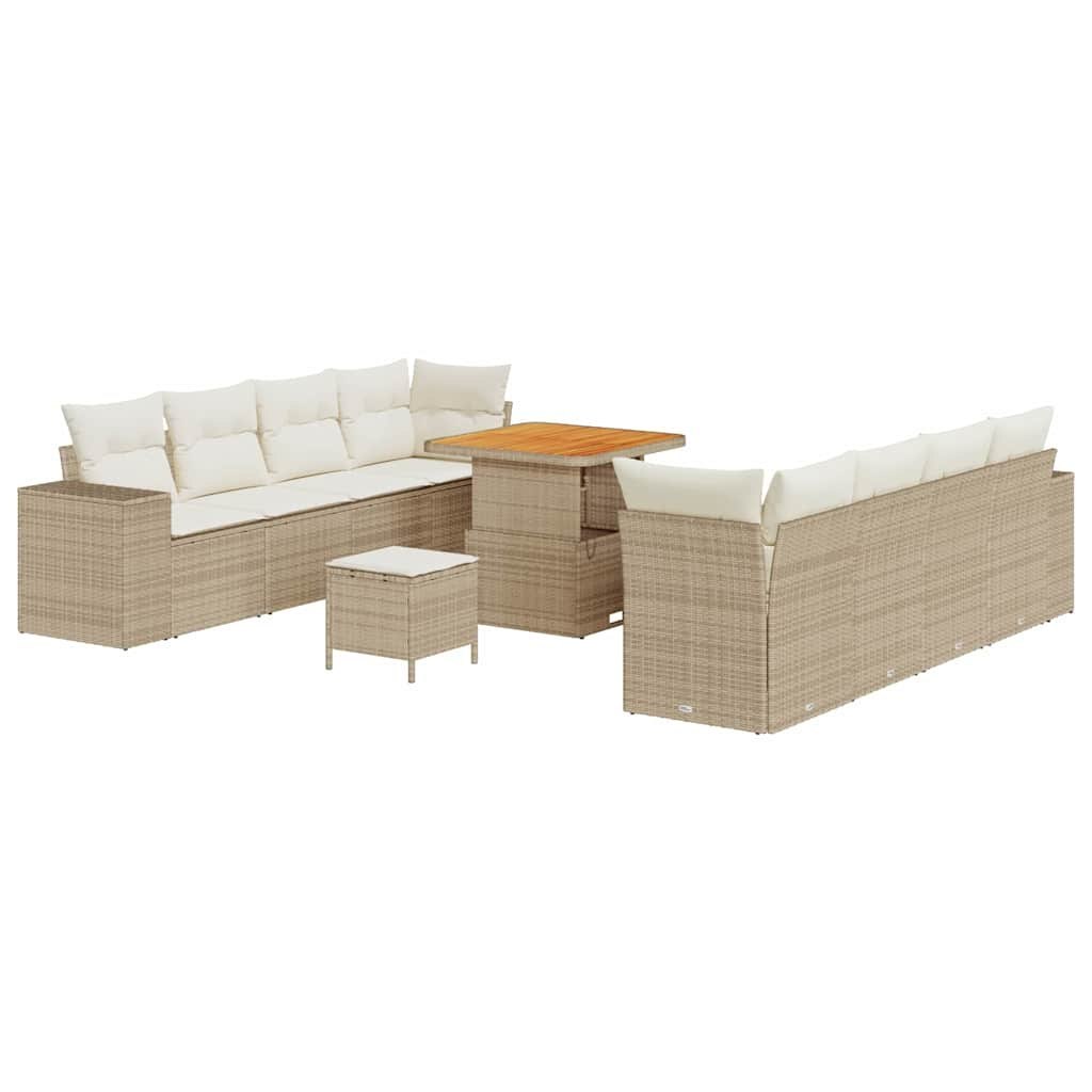 Zestaw Sof na Ogród 11 pcs Beż, Kremowy 80 x 80 x 71 cm Lumarko!