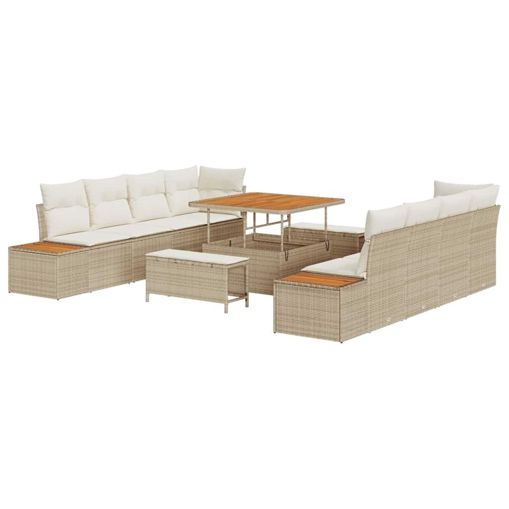 Zestaw Sof na Ogród 11 pcs Beż, Kremowy 100 x 100 x 71 cm Lumarko!