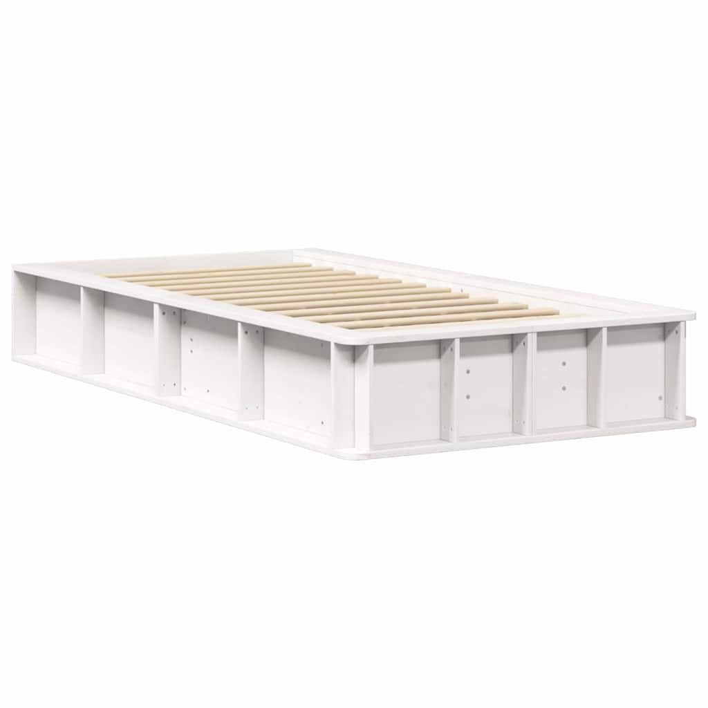 Ramka łóżka Biały 90 x 200 cm Drewno kompozytowe Lumarko!