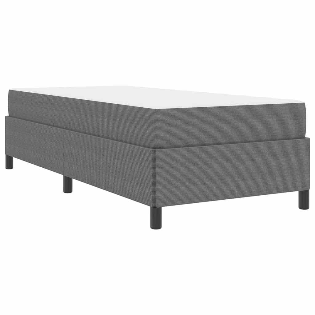 Ramka łóżka Jasnoszary 90 x 200 cm Tkanina sztruksowa Lumarko!
