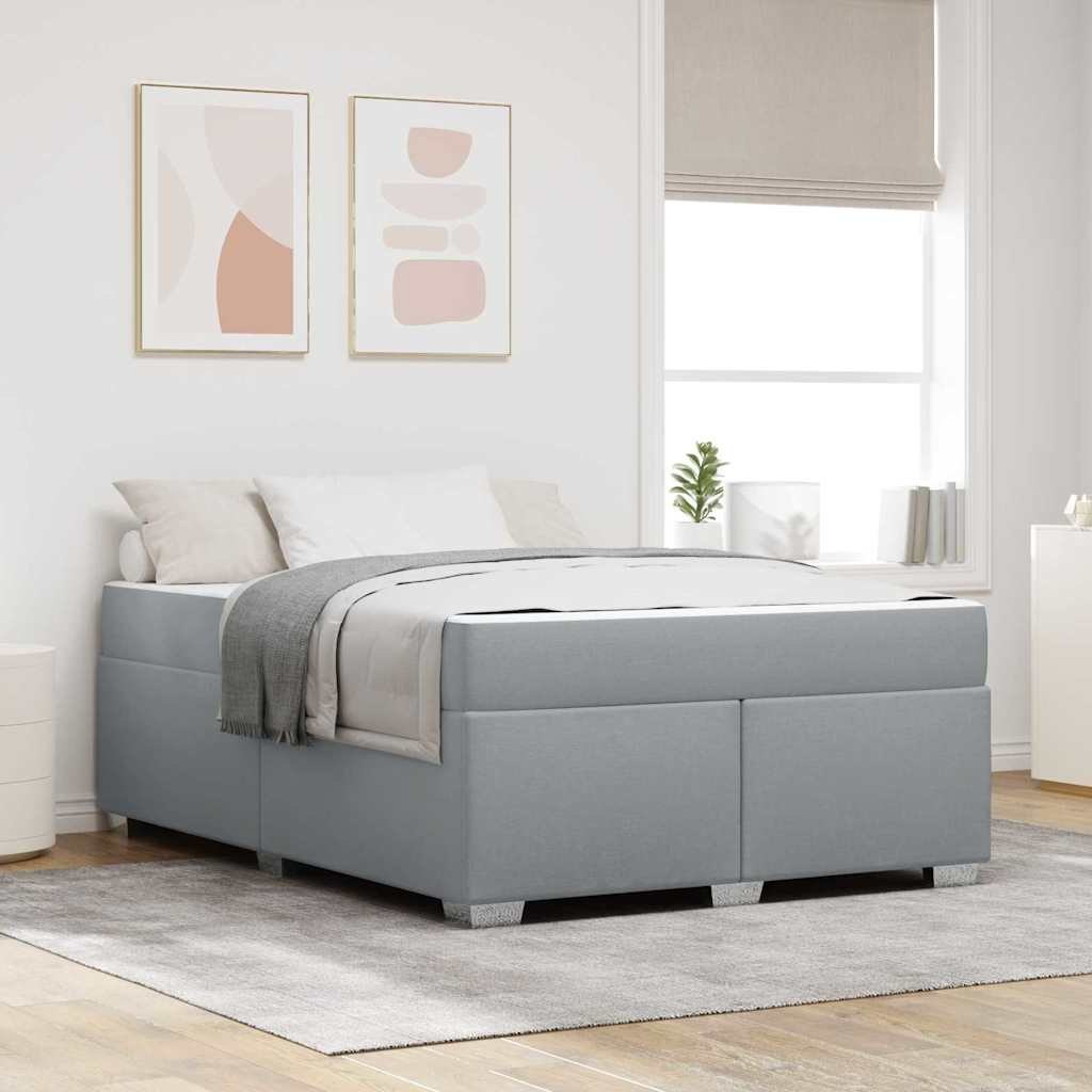 Ramka łóżka Jasnoszary 160 x 200 cm tkanina Lumarko!
