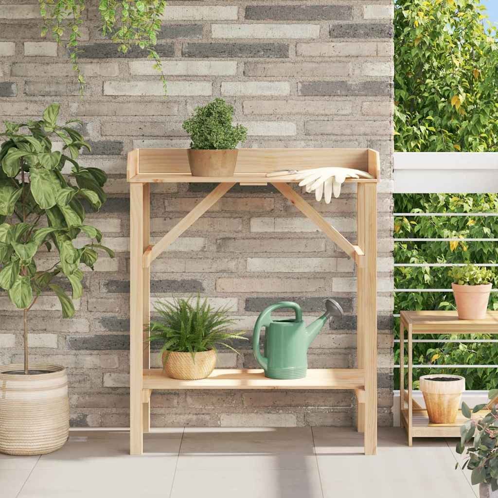 Stojaki na rośliny Beżowy 75 x 40 x 90 cm Lite drewno sosnowe Lumarko!