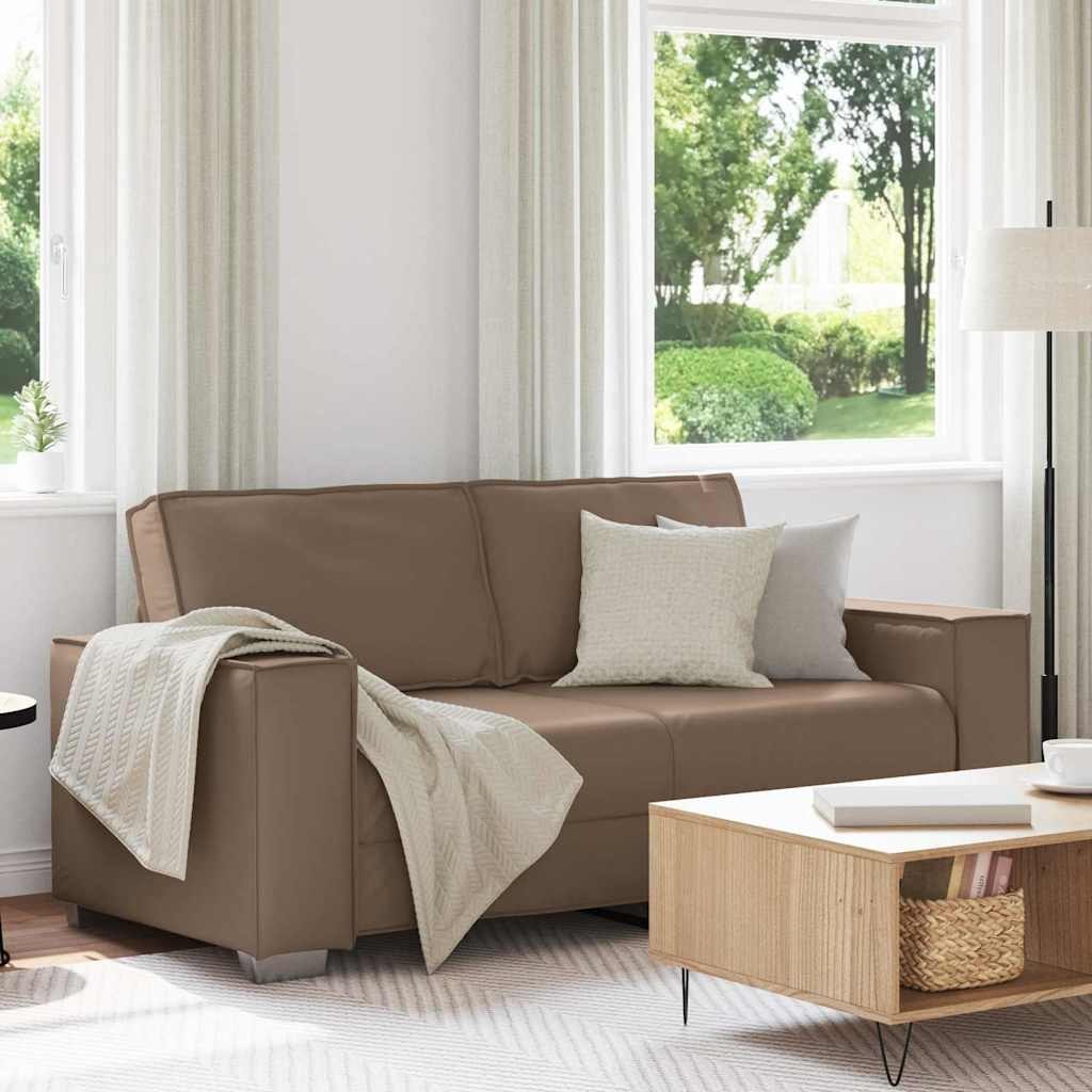 Sofka Loveseat Cappuccino 140 cm, ze sztucznej skóry Lumarko!