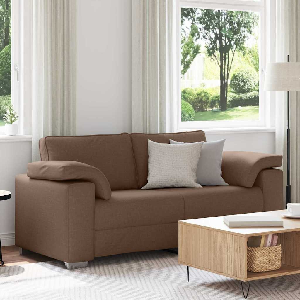 Sofa dwuosobowa brązowa, 140 cm, materiał Lumarko!