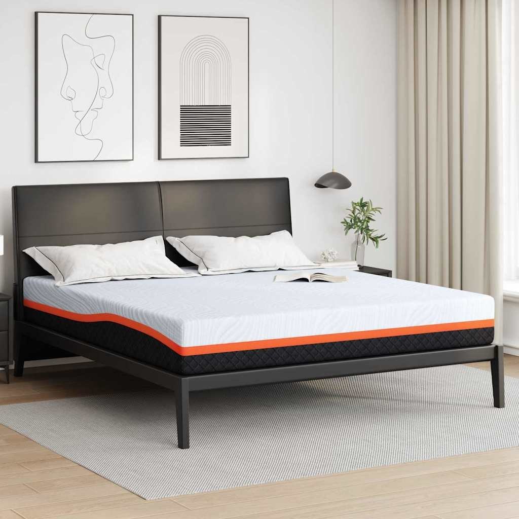 Materac Biały, Szary 180 x 200 cm Pianka Lumarko!
